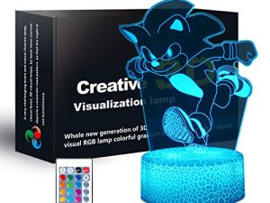 FARSUOPPE 3D Sonic Anime Lampe