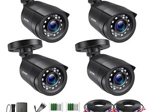 ZOSI 1080P Lot de 4 caméras de