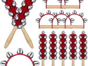 10 Pièces Cloches de Traîneau de Noël