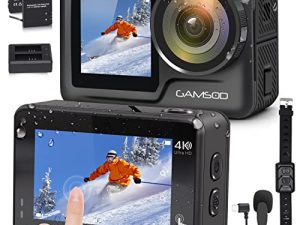 GAMSOD 4K60FPS Caméra d'action 20MP