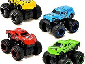 Monster Trucks for Boys Inertia Powered 4