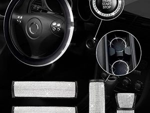 Lot de 8 accessoires de voiture Bling
