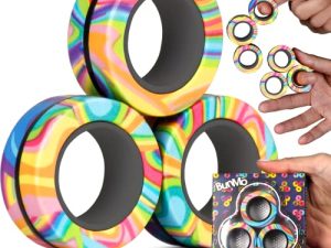 BunMo Fidget Toys - Anneaux magnétiques Fidget