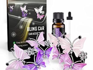 4 pièces accessoires de voiture Bling pour