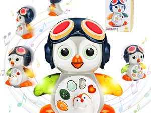 Jouets musicaux rampants pour bébé Pingouin -