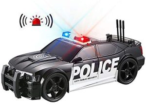 Voiture de police jouet en plastique poursuite
