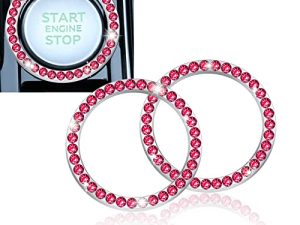 LivTee 2 PCS Cristal Strass Anneau De
