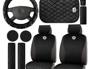 Ensemble d'accessoires de voiture rose Housses de