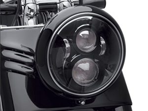 Phare LED noir 7 pouces approuvé par