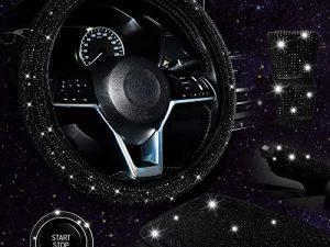 Ensemble d'accessoires de voiture Bling pour femme