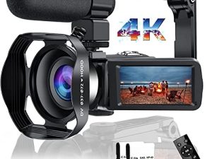 Caméra vidéo 4K 48MP 18X HD caméscope