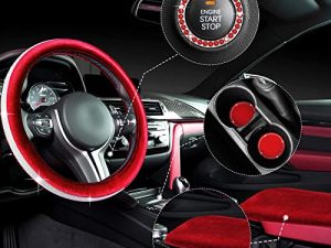 5 Pièces Bling Ensemble d'Accessoires de Voiture
