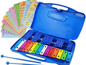 Xylophone 25 notes Glockenspiel chromatique coloré dans