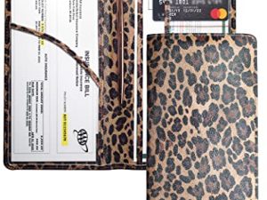 Yarnic Leopard Car Registration and Insurance Holder
