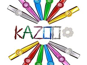 Crystaljun 28 pcs Kazoos en métal avec