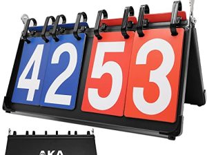 AKA Premium Sport Scoreboard/Portable-Tabletop-Flipper-Easy Flip Score Keeper