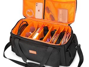 Rabjen DJ Cable File Bag avec séparateurs