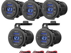 [Lot de 5] Prise USB 12 V
