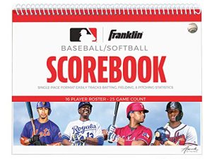 Franklin Sports Baseball + Softball Scorebook -