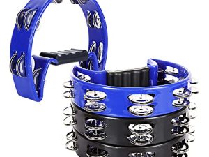 CertBuy Lot de 4 tambourins demi-lune de
