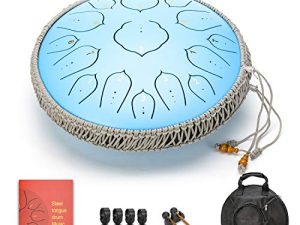 Bleu ciel 15 notes 14 pouces tambour