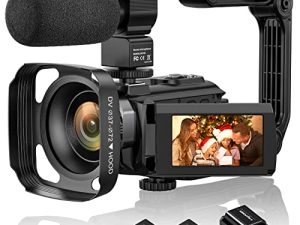Caméra vidéo 4K Caméscope 48MP Vlogging Caméra