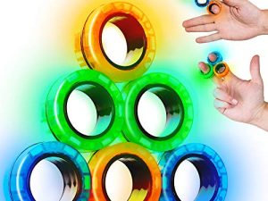 SCRATCHIEZ Anneaux Magnétiques Fidget Toys pour Adultes