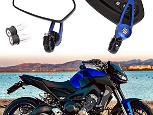 Rétroviseurs de moto universels bleus compatibles avec
