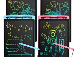 Lot de 4 tablettes d'écriture LCD pour