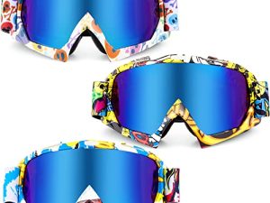 Tallew 3 paires de lunettes de moto