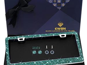 Cadre de plaque d'immatriculation en strass Bling