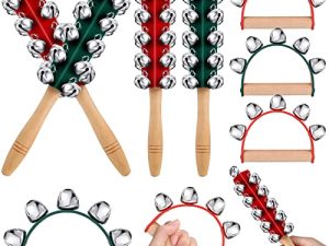 8 Pièces Poignée de Noël Cloches de
