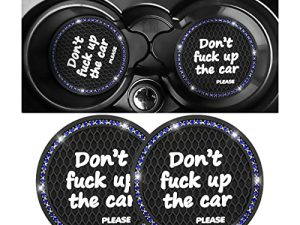 Lot de 2 sous-verres de voiture Bling