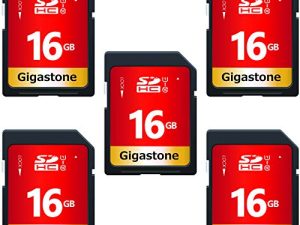 Gigastone Lot de 5 cartes SD 16