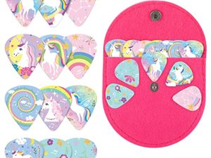 24 médiators de guitare licorne