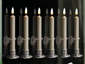 Lot de 6 bougies sans flamme alimentées