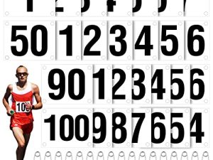 Numéros de dossard de course avec épingles
