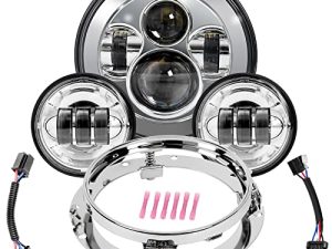 Wisamic Phare LED pour moto 7 pouces