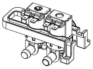 Samsung DC62-00311Q Valve d'entrée d'eau pour lave-glace