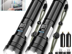 Lampe de poche magnétique rechargeable 10000 lumens