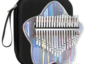 Beveetio Clear Kalimba Thumb Piano avec étui