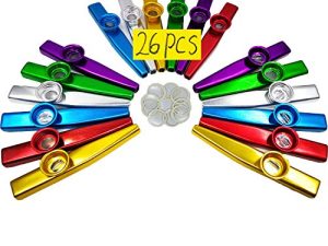 Fartime 26 pièces Kazoos en métal avec