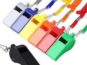 SANNIX Lot de 28 sifflets d'entraîneur avec