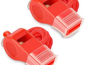 Sifflets d'urgence Hipat Rouge avec cordon et