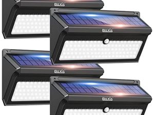 BAXIA TECHNOLOGY Lot de 4 lampes solaires