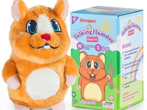 Qrooper Jouets pour enfants Hamster parlant répète