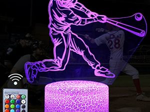 Veilleuse de joueur de baseball