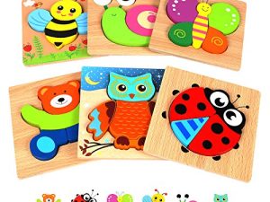 Springflower Puzzle en bois pour tout-petit jouet