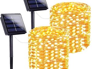 Sanjicha Lot de 2 guirlandes solaires extra