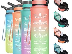 PASER Bouteille d'eau de motivation 32 oz